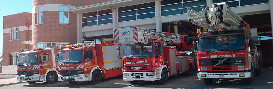 Hangar camiones de bombero